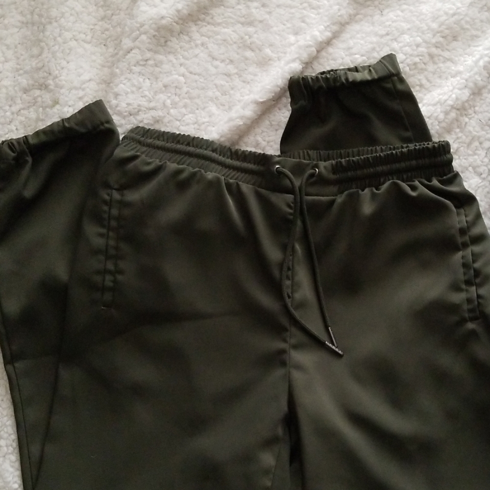Army green joggers